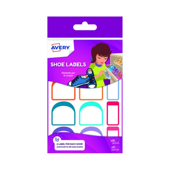 Avery Adhesive Shoe Labels (24 Pack) CHAUS12.UK